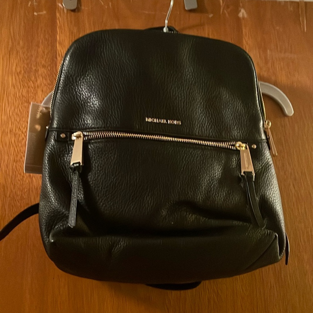 Michael Kors, medium slim, backpack, leather, NWT and dust bag